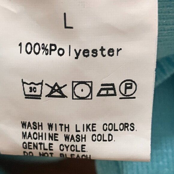 Turquoise Sweater with Ruffle Neckline - Picture 2 of 2